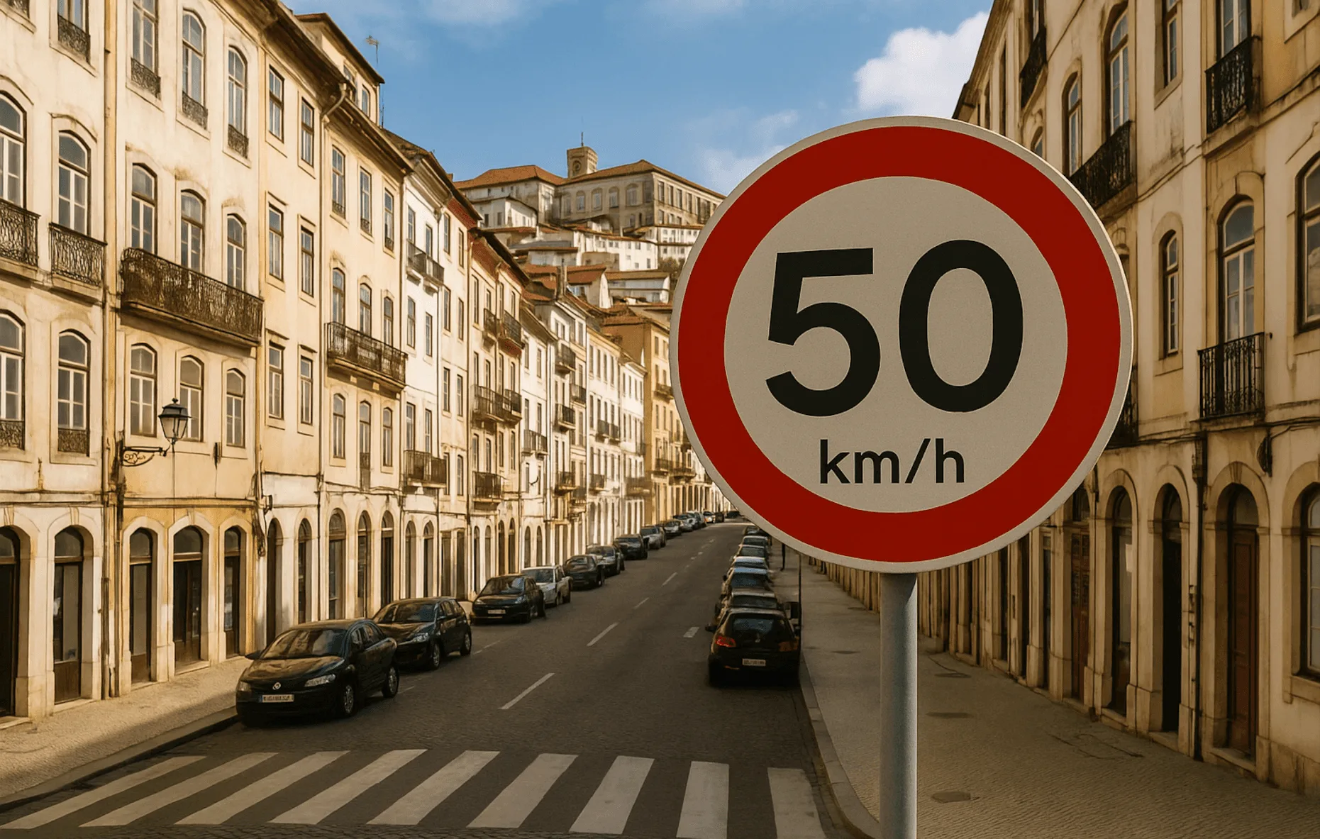 Limites de Velocidade Coimbra Escola Condução Universidade